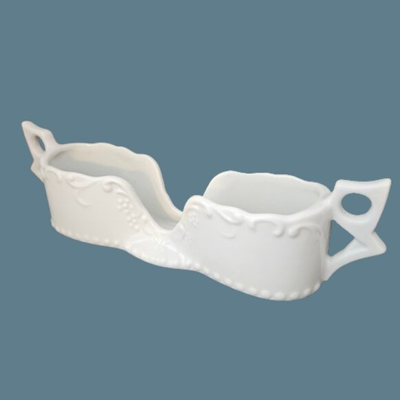 Vintage White Porcelain Silverware Holders Set of 3 by Maryland China Japan - Picture 6 of 12